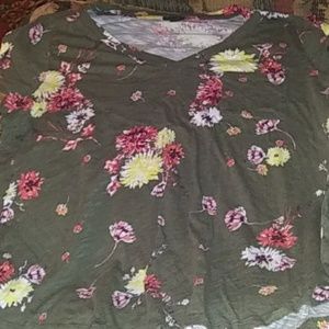 floral printed shirt